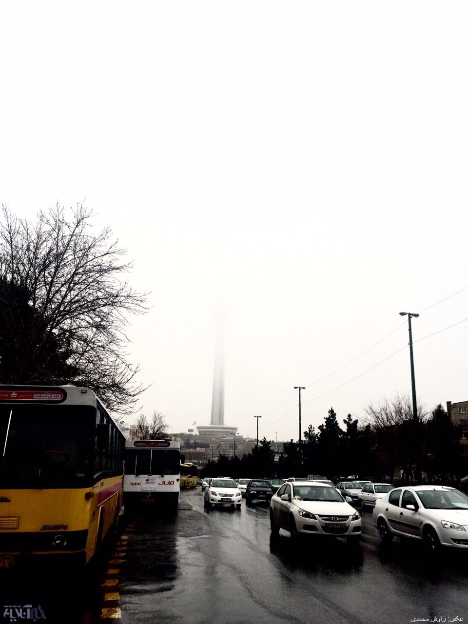 برف به تهران هم آمد/ عکس