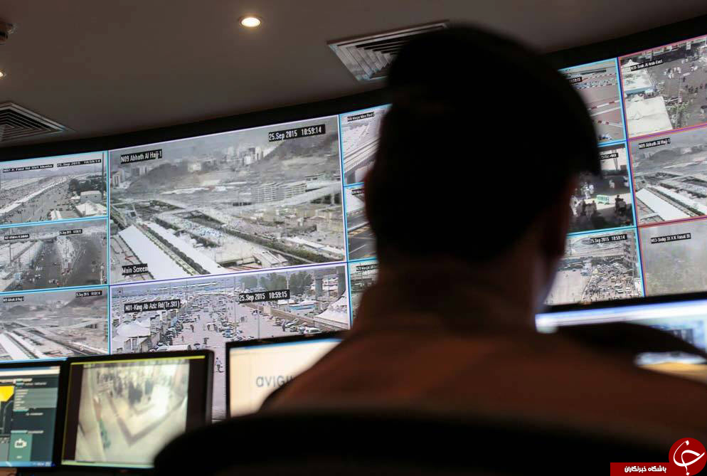 اتاق کنترل امنیتی در مکه+تصاویر