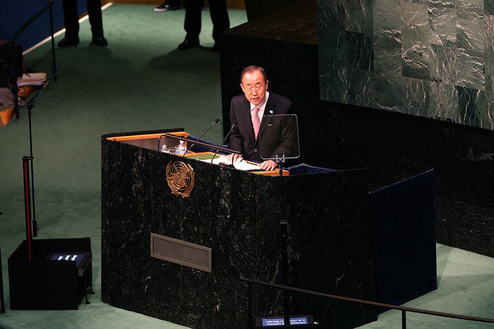 (تصاویر) روحانی در مقر سازمان ملل