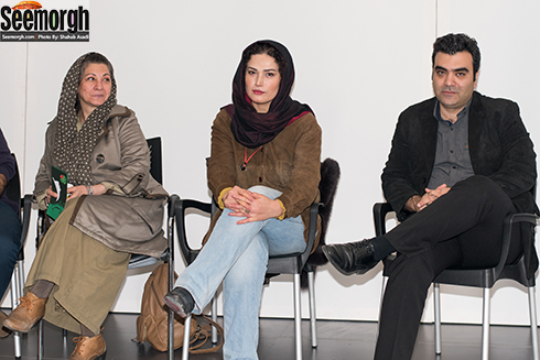 لادن مستوفی در پرفورمنس مکاشفات شخصی در گالری ایرانشهر