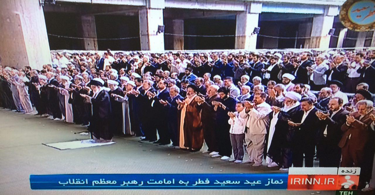 هم اکنون ، نماز عید فطر به امامت رهبر انقلاب/عکس