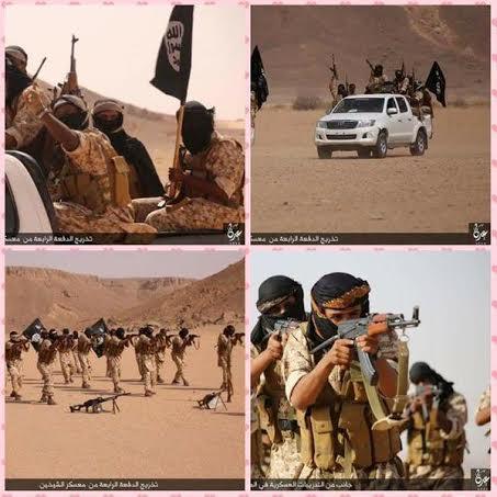 فارغ التحصیلی اولین گروهان داعش در یمن/عکس
