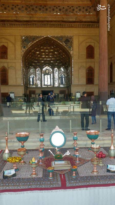  هفت سین کاخ چهلستون اصفهان