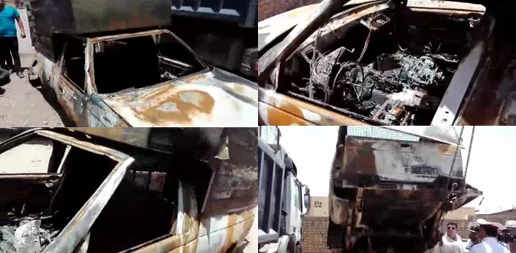 فاجعه در سانحه وانت آریسان/ 2 کودک جلوی چشم پدر و مادر در آتش سوختند