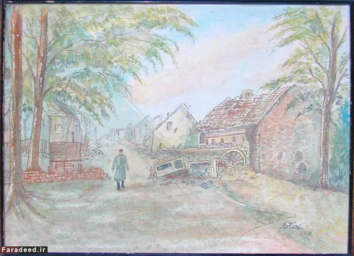 (تصاویر) نقاشی‌های آدلف هیتلر