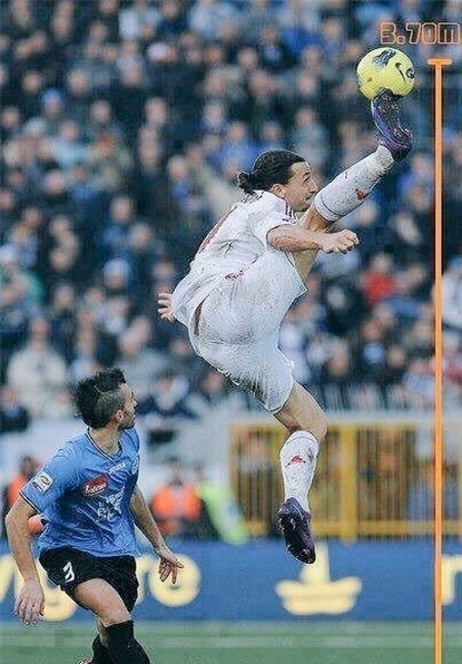 پرش حیرت انگیز زلاتان ایبراهیموویچ/عکس