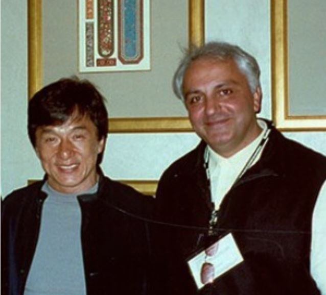 علی معلم در کنار جکی چان/ عکس