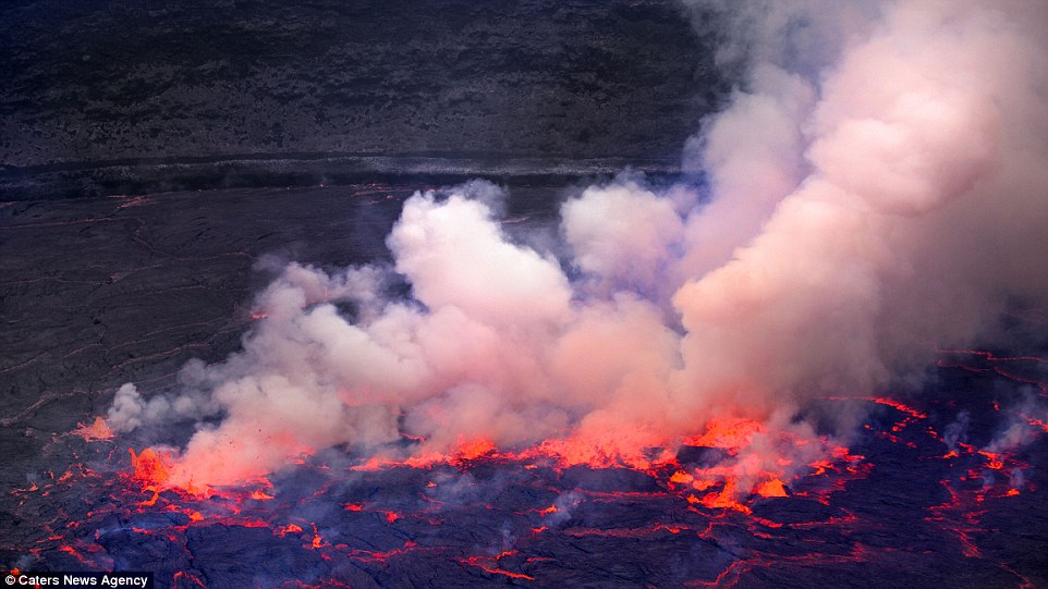 تصاویر فوق‌العاده از بزرگترین دریاچه گدازه/ مواد مذاب