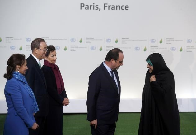 خوش آمدگویی اولاند و بان کی مون به ابتکار (+ عکس)