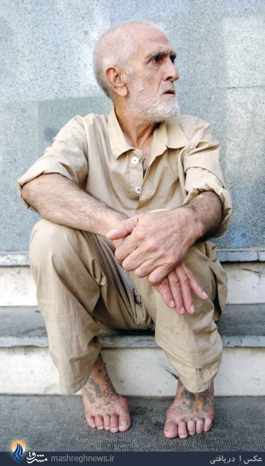 این پیرمرد 42بار به زندان رفته است+تصاویر