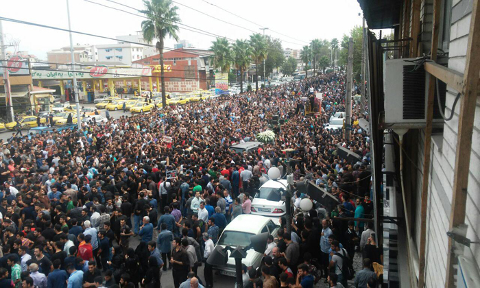 (تصاویر) تشییع هادی نوروزی در بابل