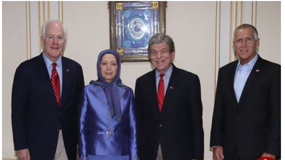 دیدار 3 سناتور آمریکایی با دیدار سرکردۀ گروه منافقین (+ عکس)