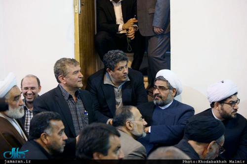 مهدی هاشمی پای منبر سید حسن خمینی در رفسنجان