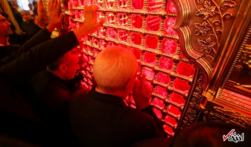 تصویری از ظریف در حرم حضرت علی (ع)