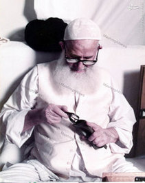  آیت الله العظمی سیدمحمدرضا گلپایگانی در منزل شخصی