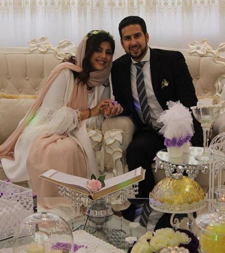 نیوشا افشار و همسرش