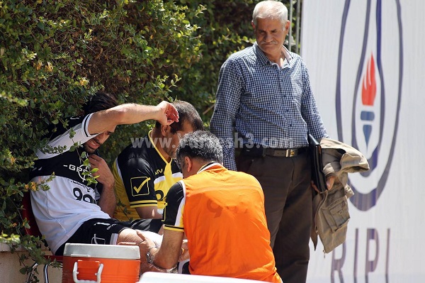 تصاویر مصدومیت آقای گل لیگ برتر/ عکس