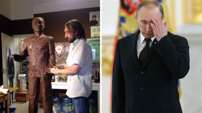 پوتین هم شکلاتی شد!+ تصاویر