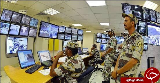 اتاق کنترل امنیتی در مکه+تصاویر