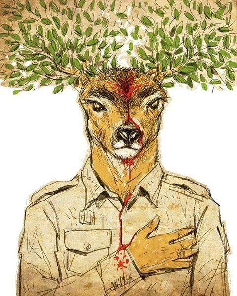 تصویری متفاوت از مظلومیت آقای محیط بان!/ کاریکاتور