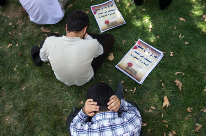 (تصاویر) تجمع طلاب علیه آل‌سعود