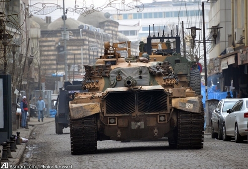 جولان تانک در منطقه سور در شهر دیاربکر ترکیه