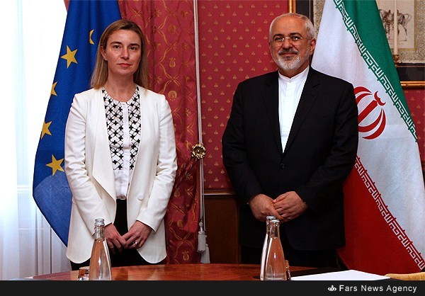 دیدار ظریف و جانشین اشتون در مذاکرات هسته ای/ عکس