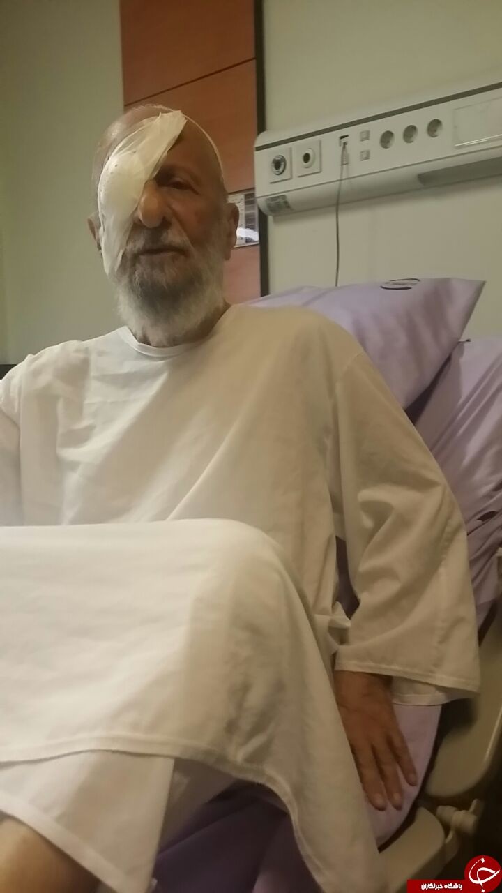 مصباح یزدی روی تخت بیمارستان/عکس