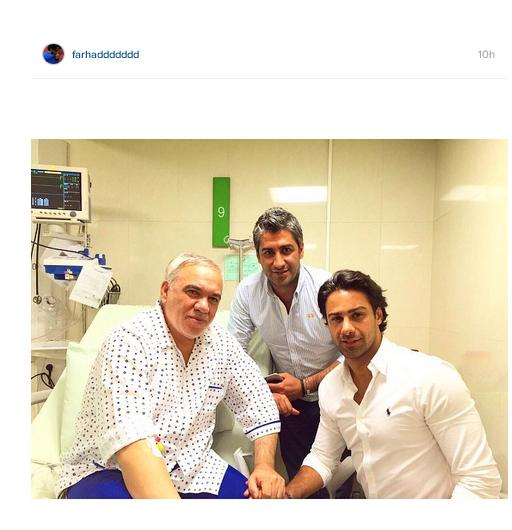فرهاد مجیدی به عیادت فتح الله زاده رفت +عکس