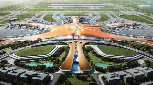 طراحی زیبای بزرگترین فرودگاه جهان +عکس
