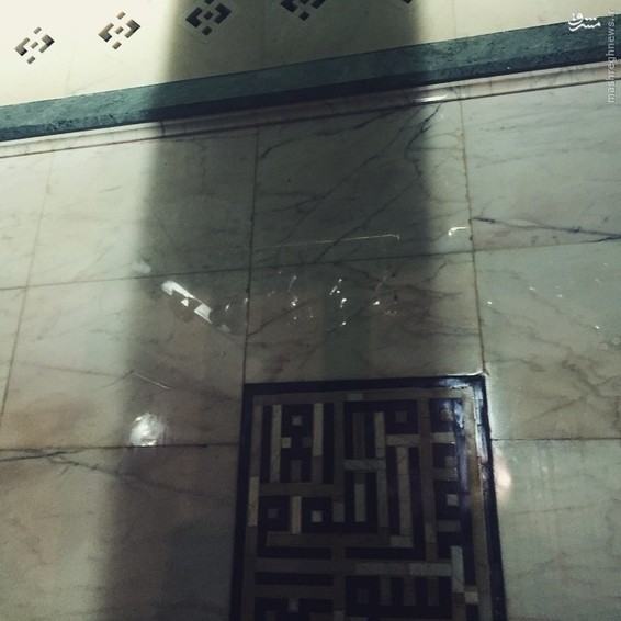 محل دعا و نیایش حضرت محمد (صل الله علیه و آله و سلم) در داخل کعبه