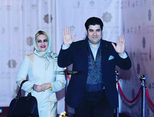 سالار عقیلی و همسرش روی فرش‌قرمز/عکس