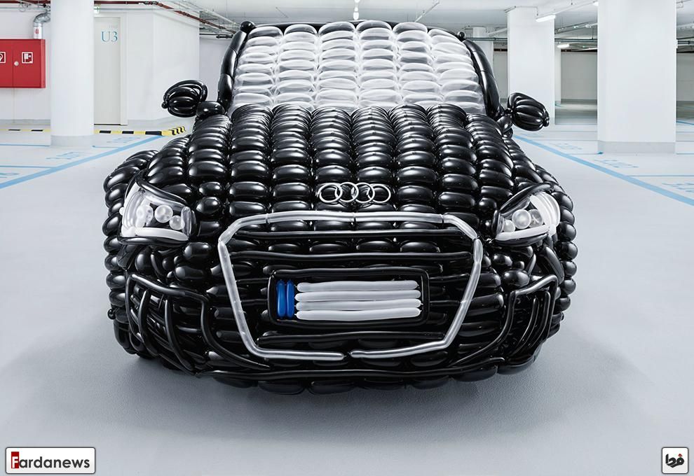 ماشین بادکنکی آئودی/عکس
