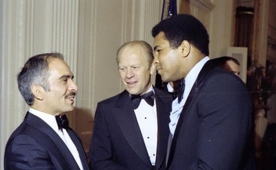 ‫کلی در دیدار پادشاه وقت اردن‬‎