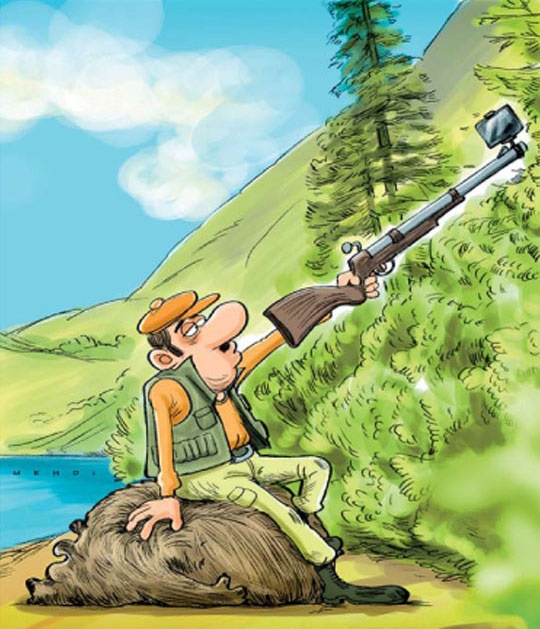 کاریکاتور/ سلفی غیرمجاز!