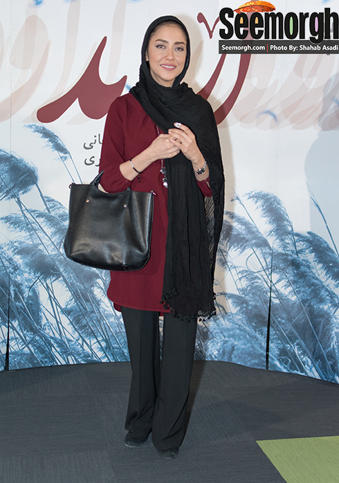 چهره خندان بهاره کیان افشار در اکران فیلم اروند