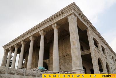 خانه ای شبیه معابد قدیمی یونان در یک روستای لبنانی