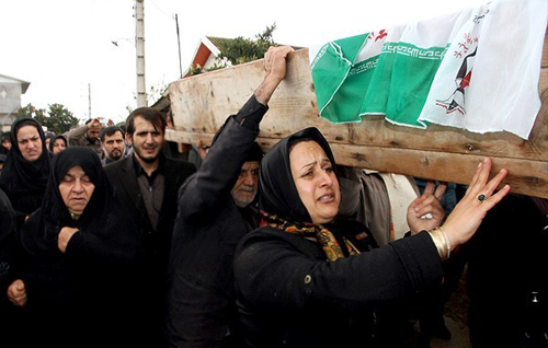 (تصاویر) تشییع زائران جانباخته‌ اربعین