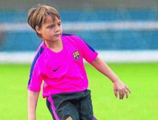 عکس/ برادرزاده لیونل مسی در بارسلونا