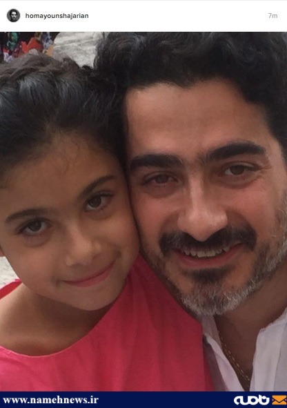 سلفی همایون شجریان ودخترش/عکس