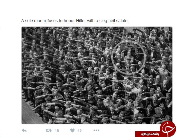 تنها مردی که به هیتلر احترام نگذاشت/ عکس
