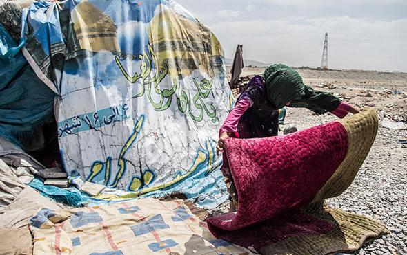 تصاویر : خانواده بی‌خانمان در حاشیه تهران