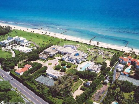 دومین قصر ترامپ در پالم بیچ فلوریدا که ترامپ این قصر را در سال 2008 به 