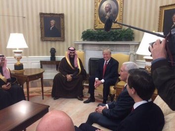 محمد بن سلمان، ولیعهد و وزیر دفاع در کاخ سفید