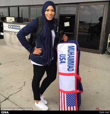اولین شمشیرباز محجبه آمریکایی به المپیک می‌رود/عکس