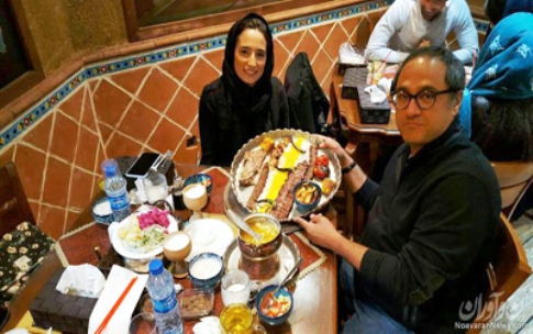 رامبد جوان و نگار جواهریان در رستوران