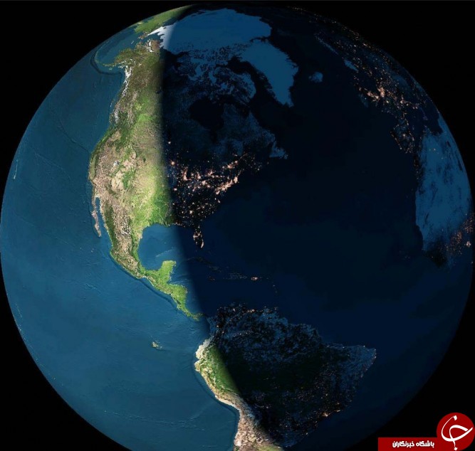 تصویر دیده‌نشده از مرز روز و شب