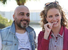 رضا عطاران و نامزد برزیلی اش/عکس