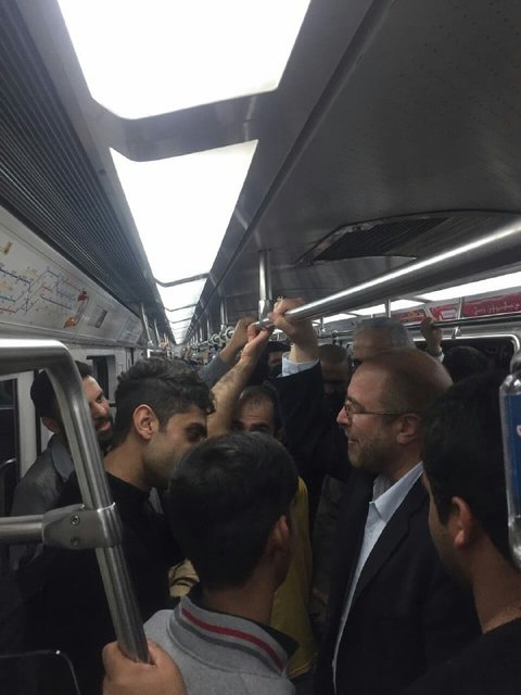 قالیباف در مترو