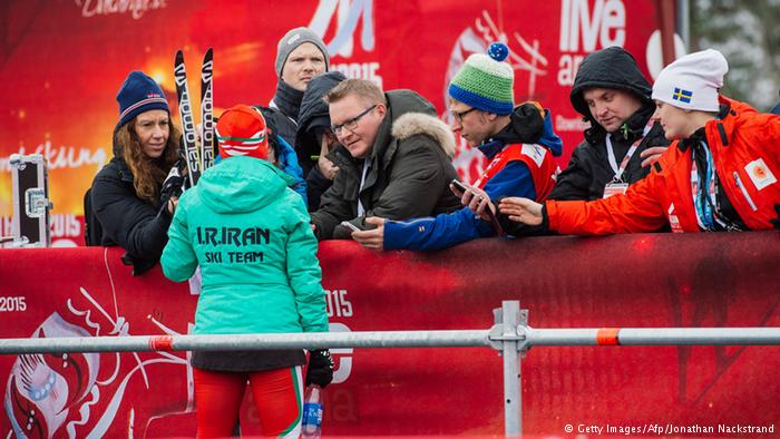 حجاب دختران ایرانی در مسابقات جهانی اسکی / عکس